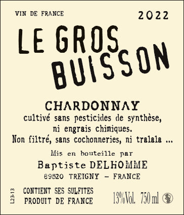 Domaine Delhomme & Co, Le Gros Buisson, Chardonnay 2022
