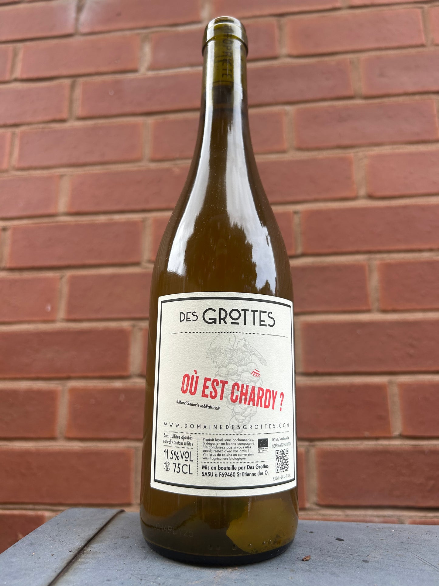 Romain Des Grottes, Ou Est Chardy, Chardonnay, Beaujolais 2025