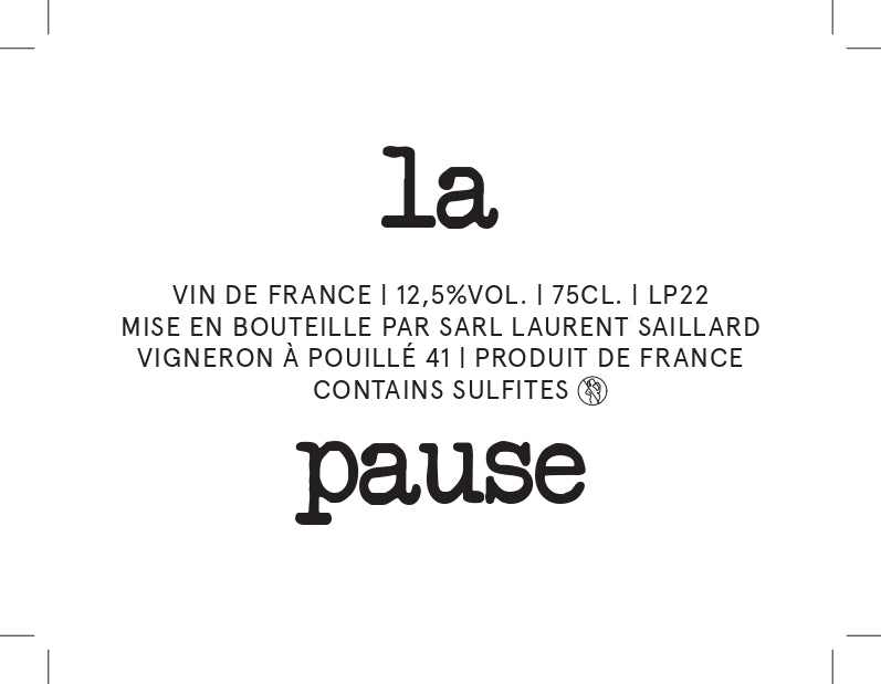 Laurent Saillard, La Pause 2022