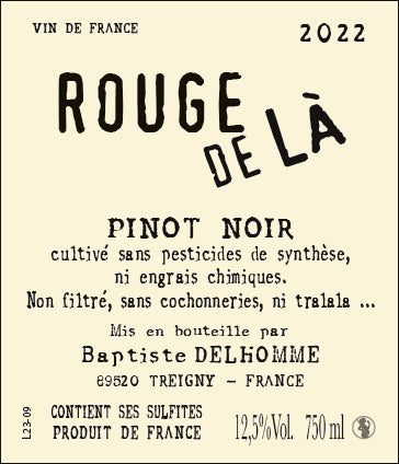 Domaine Delhomme & Co, Rouge De La, Pinot Noir 2022