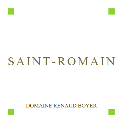 Renaud Boyer Saint-Romain Blanc 2019