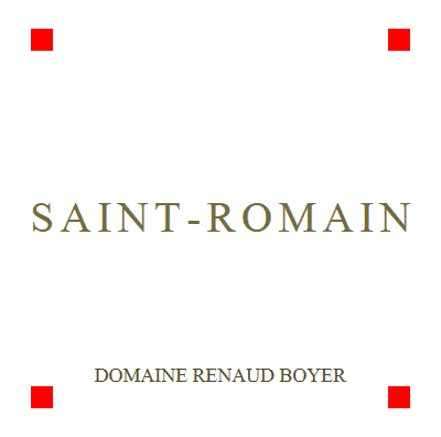 Renaud Boyer Saint-Romain Rouge 2020