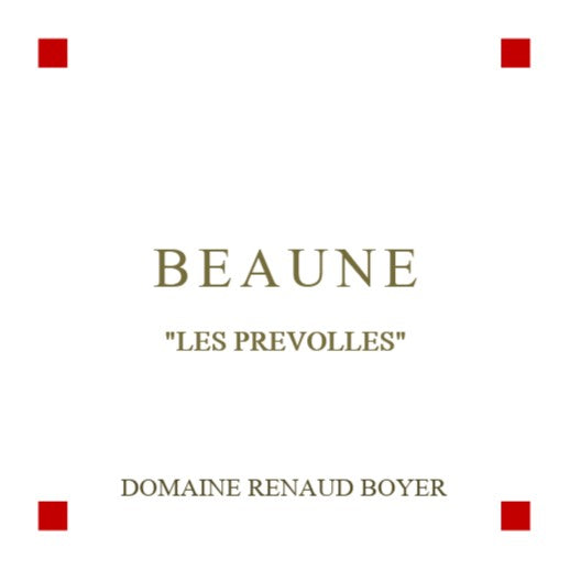Renaud Boyer Beaune Les Prevolles Rouge 2020