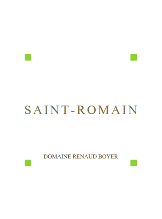 Renaud Boyer, Saint Romain Blanc 2020