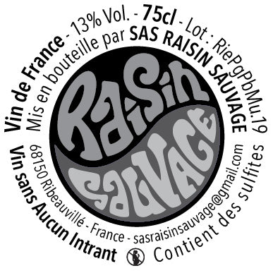 Raisins Sauvage, Ravala Blanc 2019 75 or 150cl