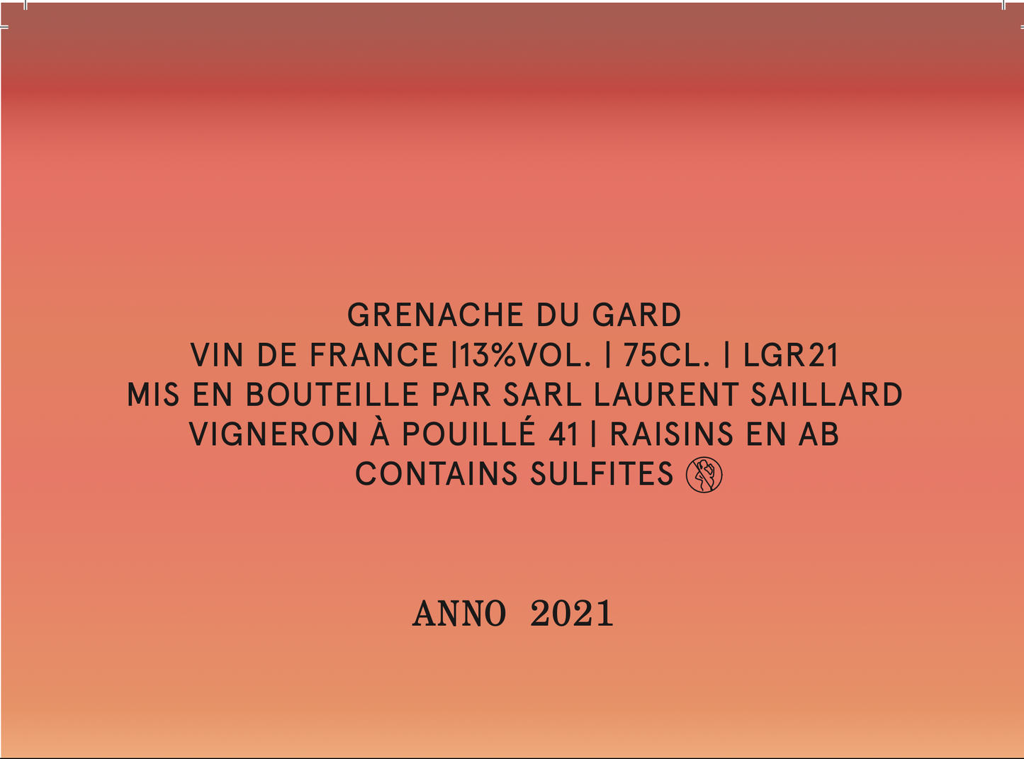 Laurent Saillard, Grenache Du Gard 2021