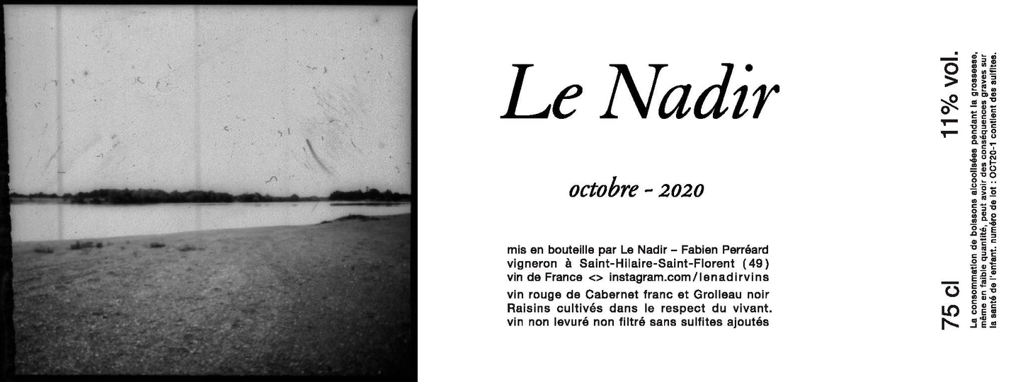 Le Nadir, Octobre, Cabernet, Grolleau, 2020