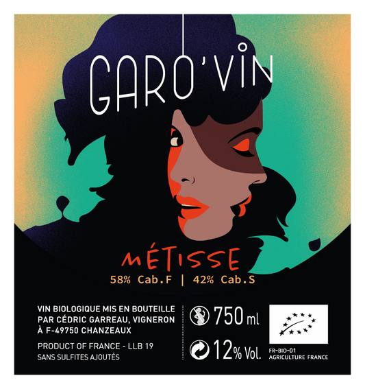Garo'vin, Metisse 2019, Cab Franc, Cab Sauvignon.